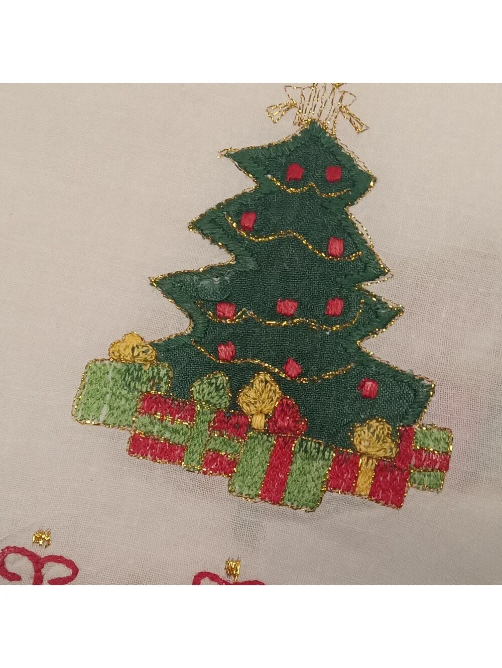 Lillian Vernon 215F 4 Appliqued Christmas Angel Guest Towels Cotton Napkins